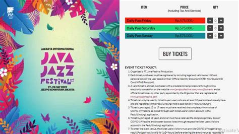 Harga Tiket Java Jazz 2022