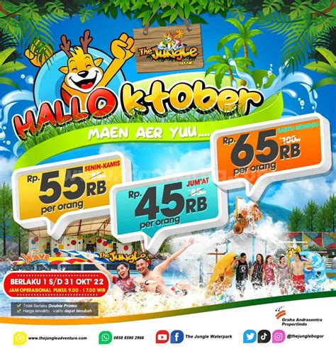 Harga Tiket Jungle Waterpark 2022