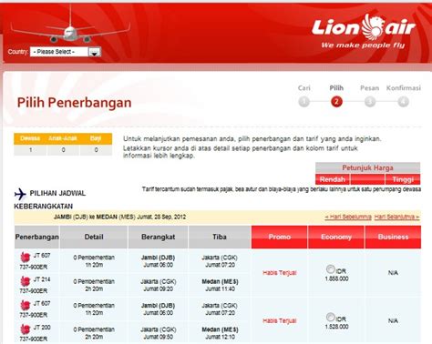 Harga Tiket Pesawat Lion Air