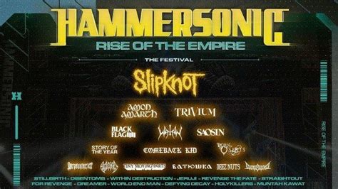 Harga Tiket Slipknot di Hammersonic Festival