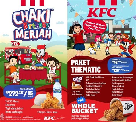 Harga Ulang Tahun di KFC