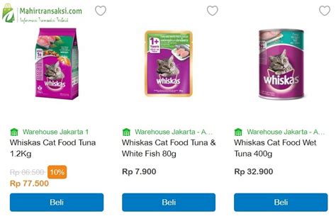 Harga Whiskas Kaleng di Indomaret