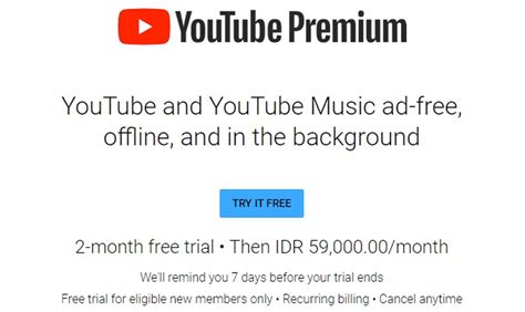Harga YouTube Music Premium untuk Berbagai Jenis Langganan