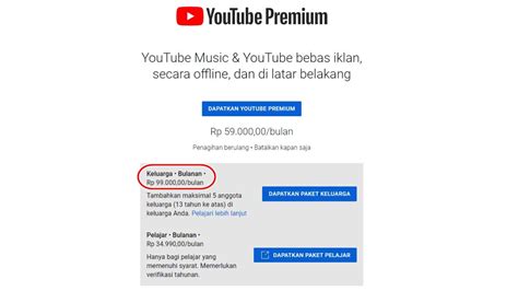 Harga YouTube Premium Family yang Layak Dibeli