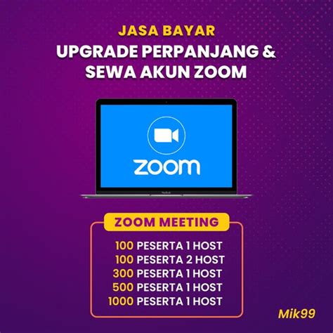 Harga Zoom Premium untuk Berbagai Tipe Akun