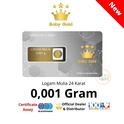 Harga Baby Gold 0.001 Gram di Indonesia