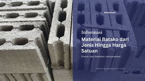 Harga Batako Dinding
