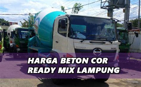 Harga Beton Cor Lampung