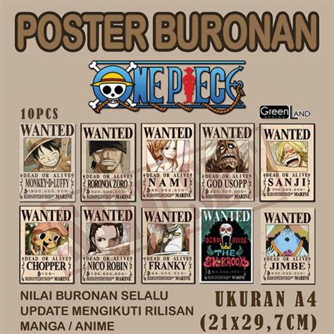 Harga Buronan One Piece