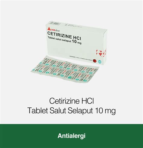 Harga Cetirizine Tablet: Apa yang Perlu Anda Ketahui?