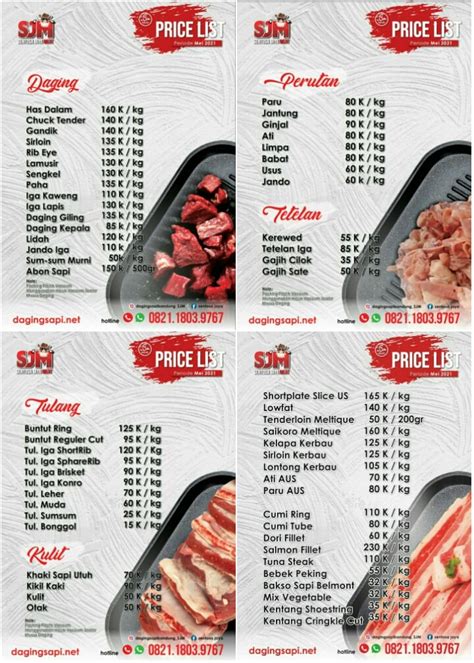 Harga Daging Sapi di Bandung
