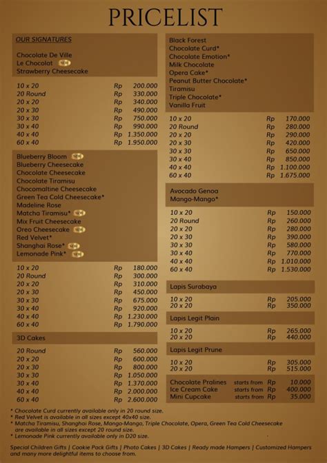 Harga Harvest Cake