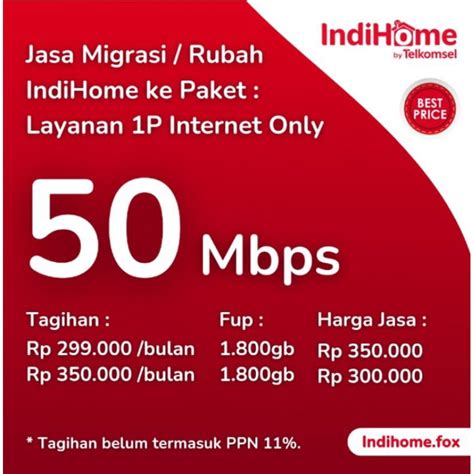 Harga Indihome 50Mbps