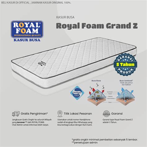 Harga Kasur Royal Foam 180x200 Terbaru