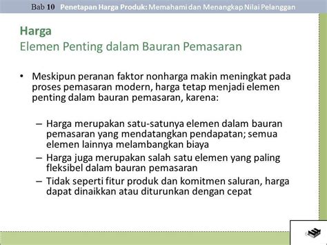 Harga Merupakan Elemen Penting Dalam