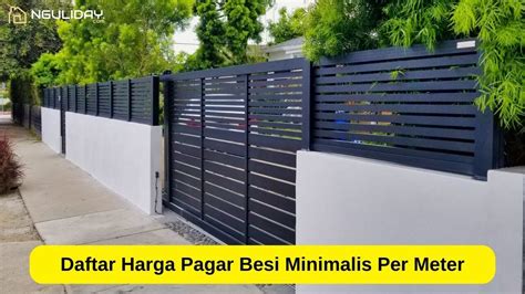 Harga Pagar Besi Minimalis