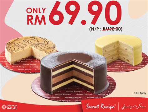 Harga Secret Recipe Cake Menu