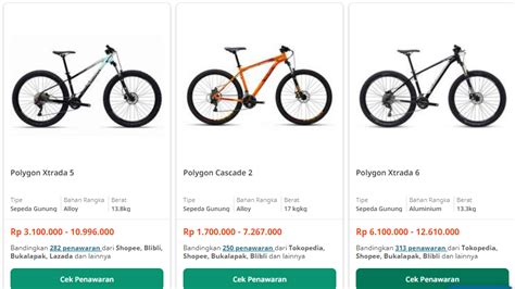 Harga Sepeda Federal Polygon Terbaru