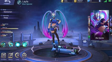 Harga Skin Layla Blue Spectre