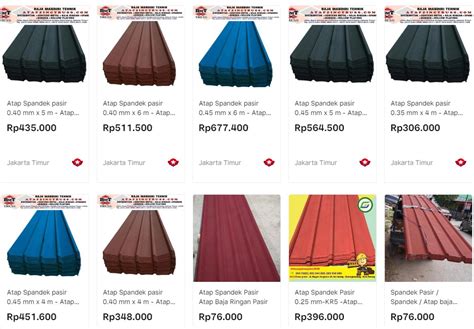 Harga Spandek 0.35 Per Meter