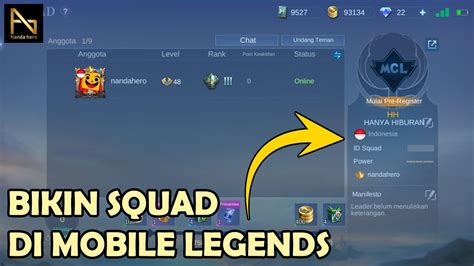 Harga Squad Mobile Legends Terbaru