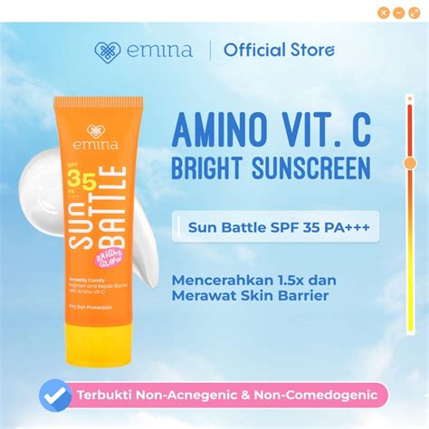 Harga Sunscreen Emina SPF 30