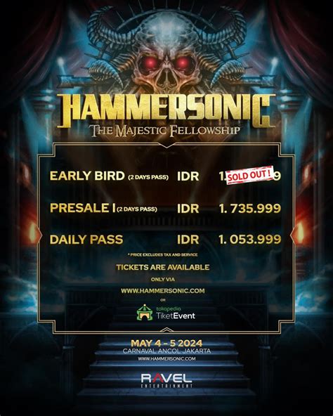 Harga Tiket Hammersonic 2021