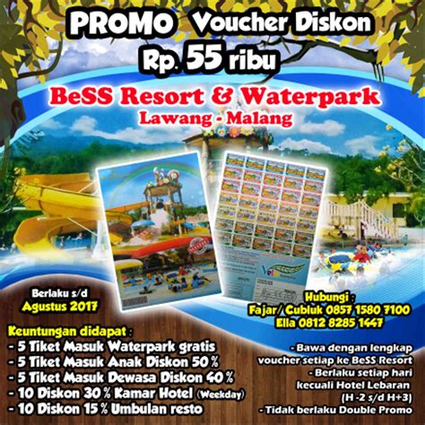 Harga Tiket Waterpark BeSS Resort Malang