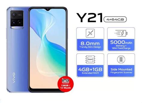 Harga Vivo Y21 Bekas 2021