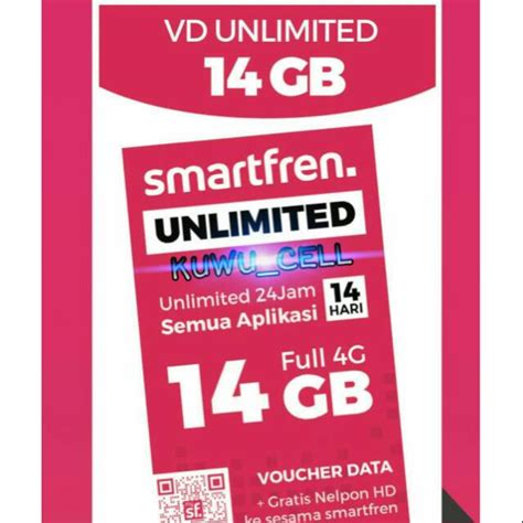 Harga Voucher Smartfren 14GB Unlimited