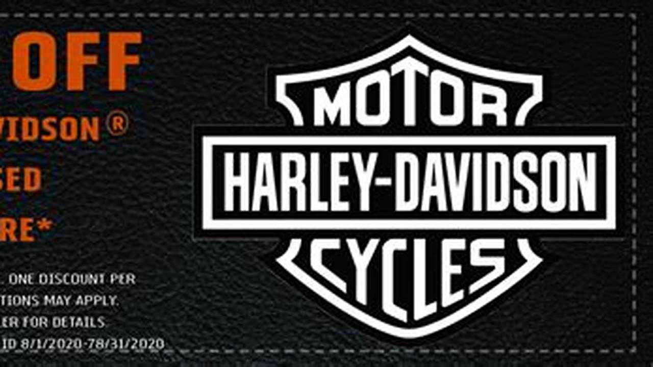 Harley Davidson Promo Code 2024