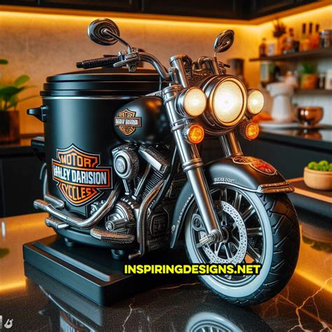 Rev Up Your Kitchen Style with Harley Davidson Decor: A Leather and Chrome Delight!