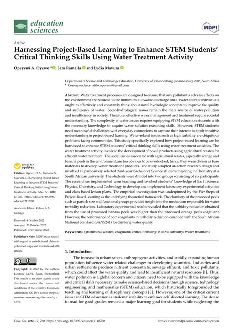 Harnessing Project-Based Learning