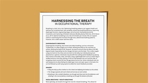 Harnessing Your Breath