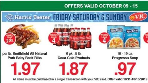 Harris Teeter Evic Sale