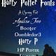 Harry Potter Free Fonts