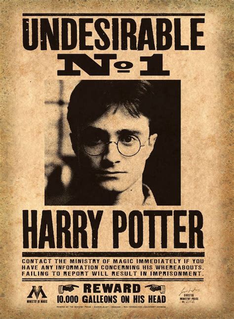 Harry Potter Printable Wanted Posters