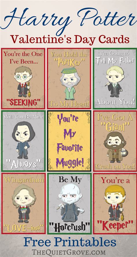 Harry Potter Valentines Cards Printable