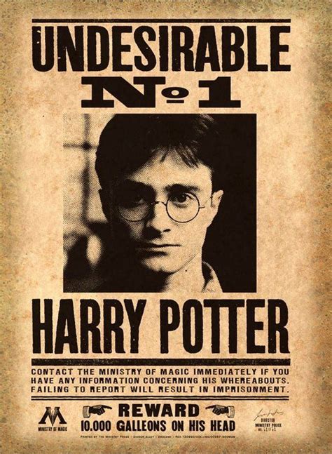 Harry Potter Wanted Posters Printable