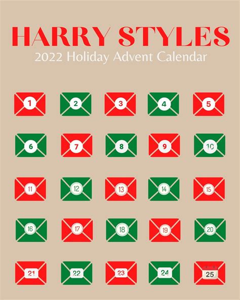 Harry Styles Advent Calendar
