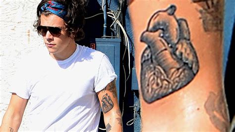Harry Styles Tattoos Broken Heart Harry Styles' 52