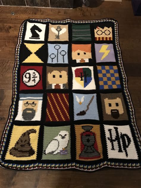 Harry Potter Blanket Crochet Pattern