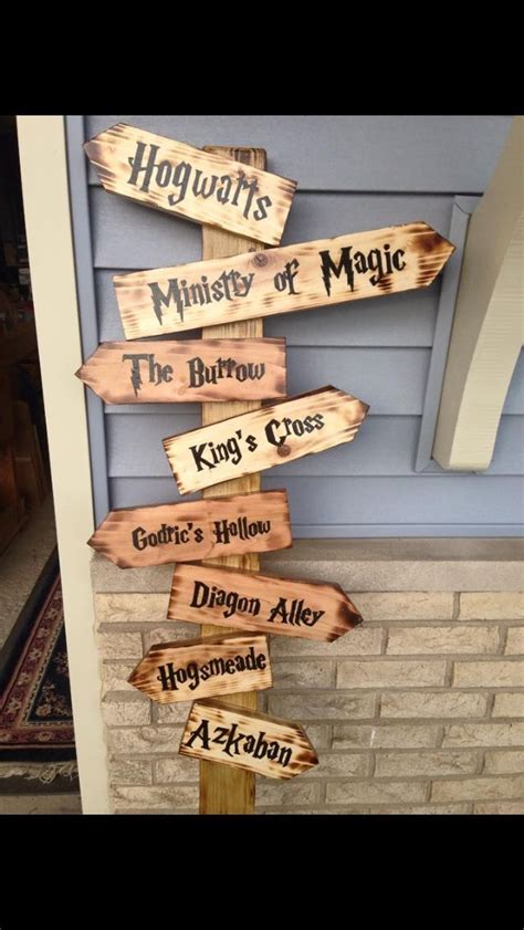 Harry Potter Directional Sign Printable