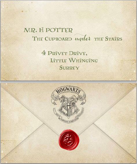 Harry Potter Letter Printable
