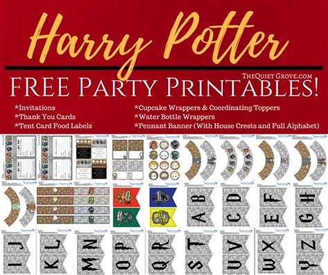 Harry Potter Party Printables