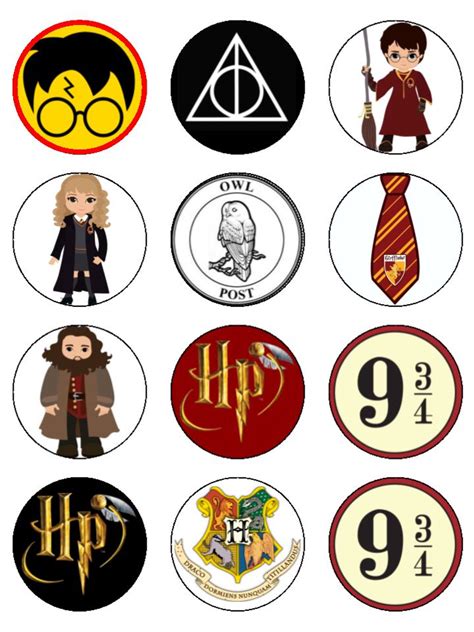 Harry Potter Printable Cupcake Toppers