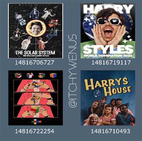 Harry Styles Roblox ID Codes - Roblox ID
