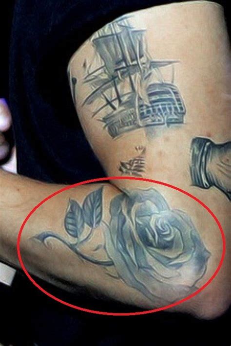 Harry Styles Rose Tattoos