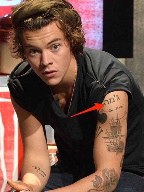 Harry Styles Tattoos 2014