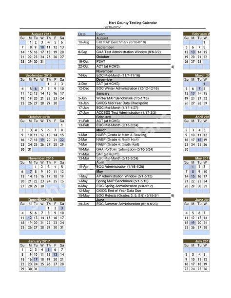 Hart High Calendar